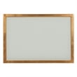 Safavieh Kennedy Iron and Glass Accent Table in Gold and White