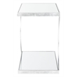 Safavieh Sullivan Iron and Mirror Accent Table in Silver