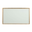 Safavieh Sullivan Iron and Glass Accent Table in Gold and White