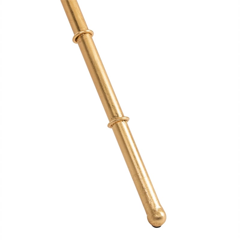 Safavieh Brogen Iron and Glass Accent Table in Gold