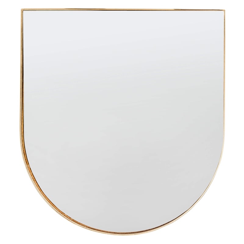 Safavieh Nevin Iron and Mirror Accent Table in Gold