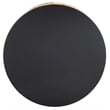 Safavieh Cagney Iron and Glass Accent Table in Gold and Black