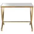Safavieh Maureen Iron and Mirror Accent Table in Gold