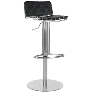 Safavieh Frank 38&quot Gas Lift Bar Stool in Black