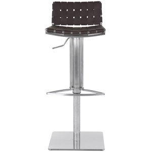 Safavieh Darius 30.7&quot Gas Lift Bar Stool in Brown