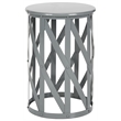 Safavieh Bertram Iron Stool in Grey