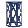 Safavieh Bertram Iron Stool in Navy