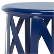 Safavieh Bertram Iron Stool in Navy