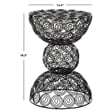 Safavieh Timmy Iron Wire Stool in Black