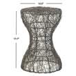 Safavieh Timmy Iron Wire Stool in Black