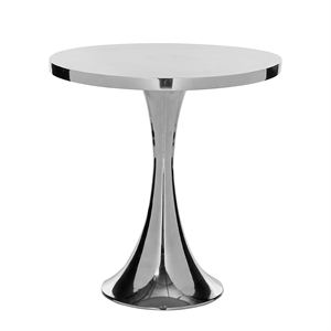 Safavieh Galium Aluminum Side Table in Silver