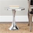 Safavieh Galium Aluminum Side Table in Silver
