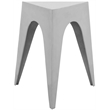 Safavieh Indium Aluminum Triangle Side Table in Silver