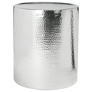 Safavieh Polonium Aluminum Accent Table in Silver