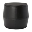 Safavieh Cerium Iron Drum Stool in Black