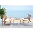 Safavieh James Acacia Natural Color 4 Piece Set in Natural