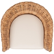 Safavieh Luz Mango Wood Barrel Chair in Honey