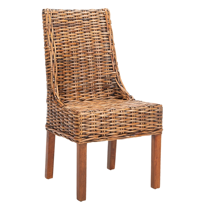 Safavieh Stacy Mango  Arm Dining Chair in Brown (Set Of 2)