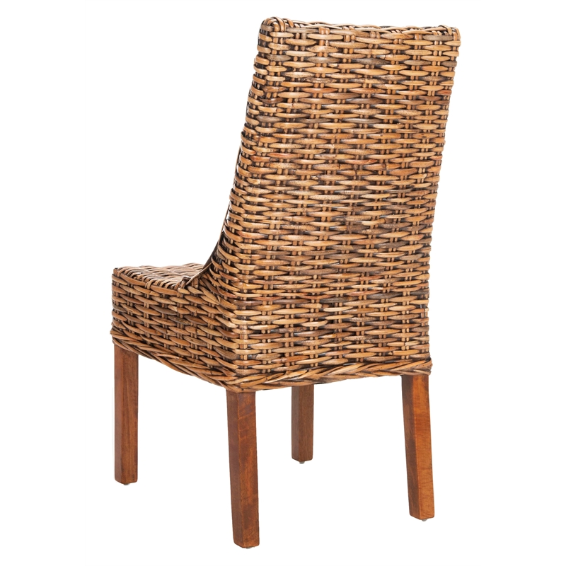 Safavieh Stacy Mango  Arm Dining Chair in Brown (Set Of 2)