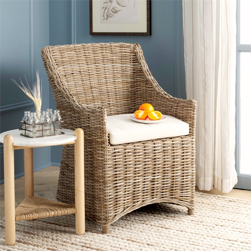 Safavieh Mollie Arm Chair in Tan