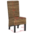Safavieh Pembrooke Mango   Dining Chair in Natural (Set Of 2)