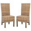 Safavieh Pembrooke Mango   Dining Chair in Natural Unfinished (Set Of 2)