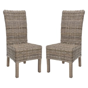 Safavieh Quaker Mango   Dining Chair in Natural Unfinished (Set Of 2)