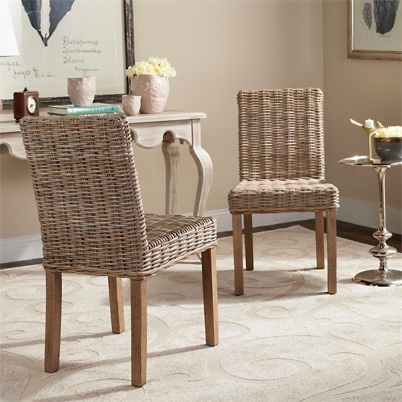Safavieh Grove Mango   Dining Chair in Natural Unfinished (Set Of 2)