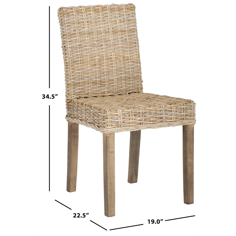 Safavieh Grove Mango   Dining Chair in Natural Unfinished (Set Of 2)