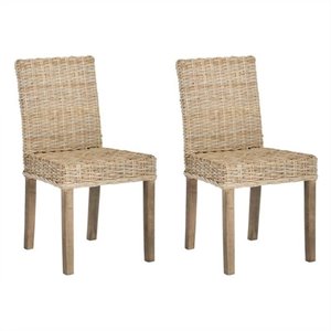 Safavieh Grove Mango   Dining Chair in Natural Unfinished (Set Of 2)