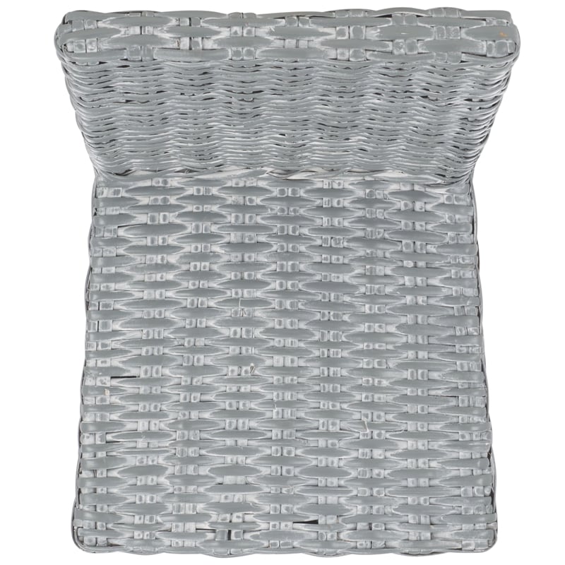 Safavieh Wheatley Rattan  Dining Chair in Grey White Wash (Set of 2)