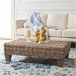 Safavieh Leary Wood Coffee Table in Natural / Taupe