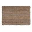 Safavieh Leary Wicker and Wooden Bench in Natural Unfinished
