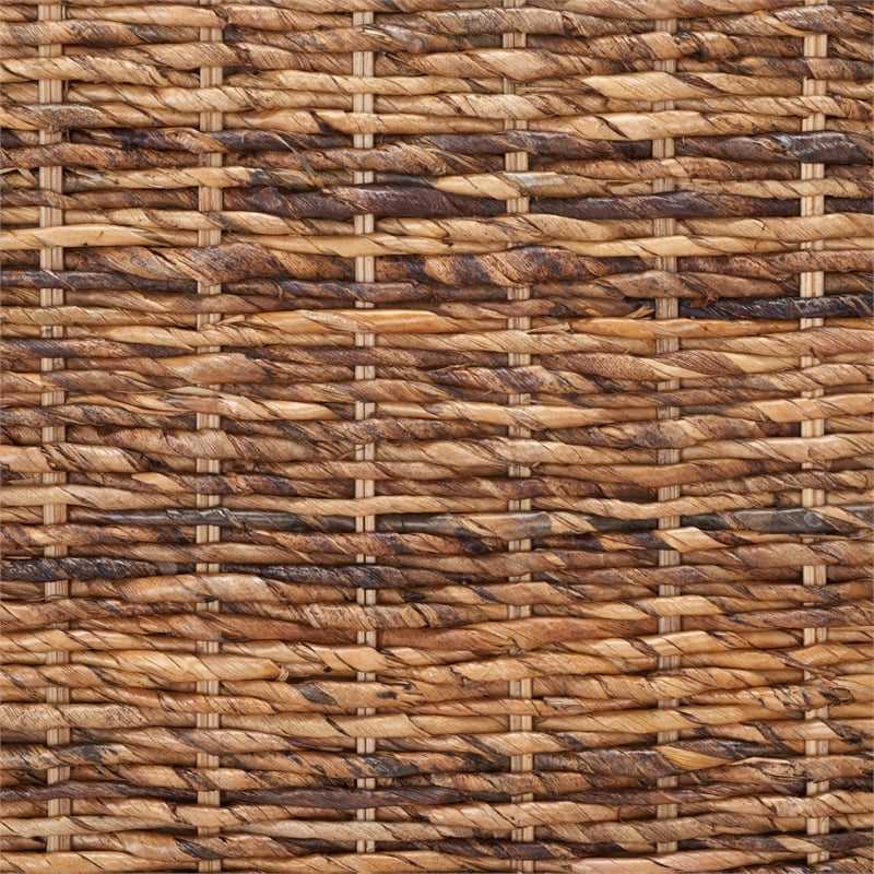 Safavieh Leary Wicker and Wooden Bench in Natural
