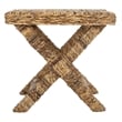 Safavieh Manor Wicker and Wooden Bench in Natural