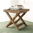 Safavieh Manor Wicker and Wooden Bench in Natural