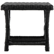 Safavieh Manor Wicker and Wooden Bench in Black