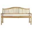 Safavieh Mischa Steel and Acacia Wood Bench in Teak Color