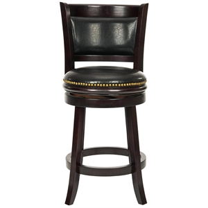 Safavieh Michael Oak 24&quotCounter Stool in Dark Brown