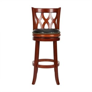 Safavieh Ethan Oak 29&quot Bar Stool in Cherry