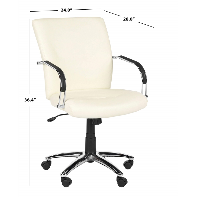 Safavieh Lysette Desk Office Chair in White