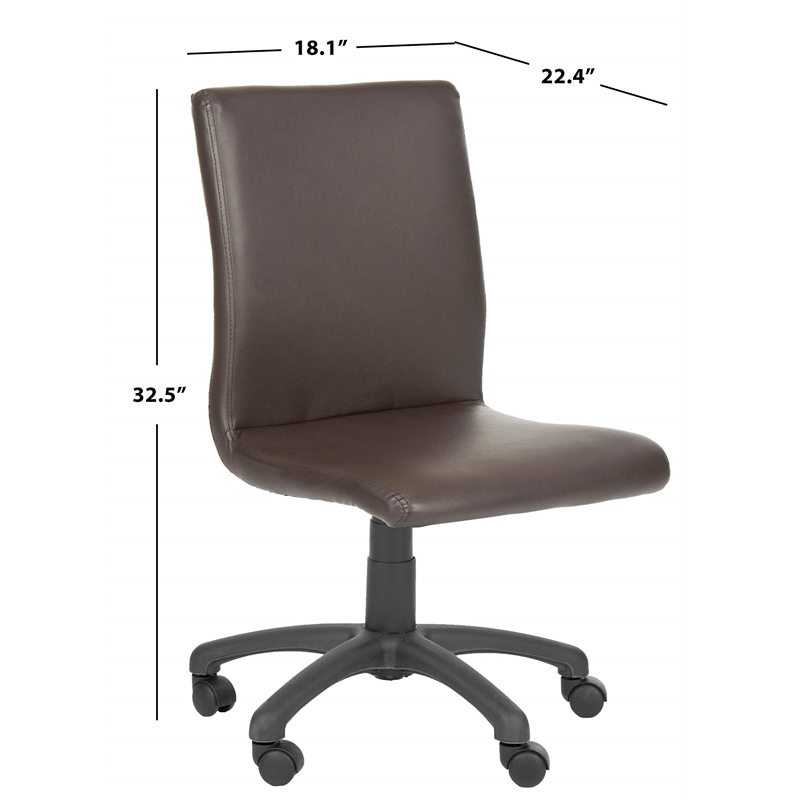 Safavieh Hal Desk Office Chair in Brown