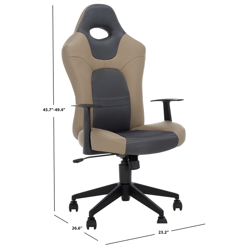 Safavieh Belinda Desk Office Chair in Grey