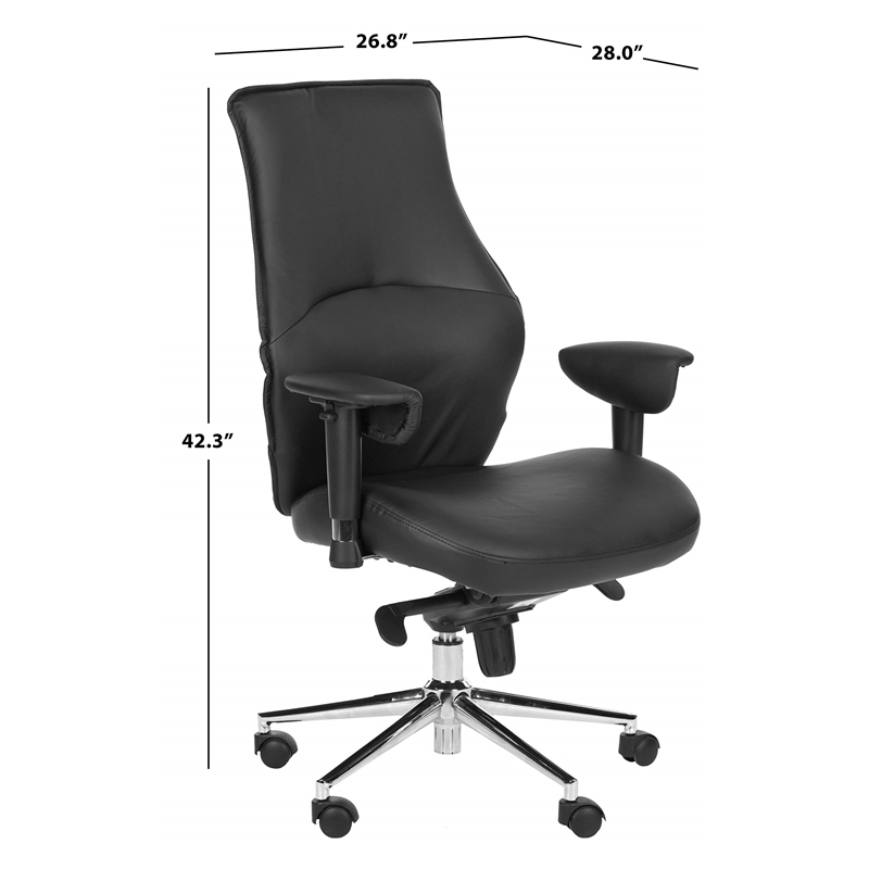 Safavieh Irving Desk Office Chair in Black