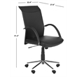 Safavieh Dejana Desk Office Chair in Black