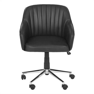 safavieh hilda desk office chair in black
