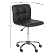 Safavieh Brunner Desk Office Chair in Black