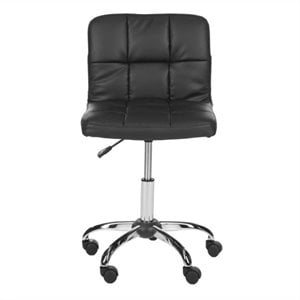 safavieh brunner desk office chair in black