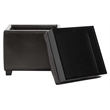 Safavieh Bobbi Tray Bi-cast Leather Storage Ottoman in Brown