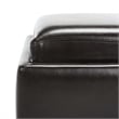 Safavieh Bobbi Tray Bi-cast Leather Storage Ottoman in Brown